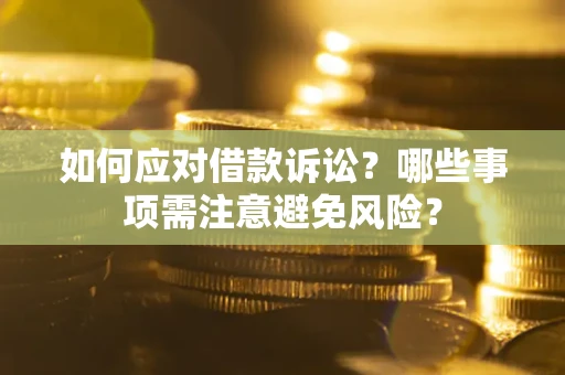济南如何应对借款诉讼？哪些事项需注意避免风险？