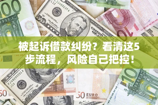 济南被起诉借款纠纷？看清这5步流程，风险自己把控！